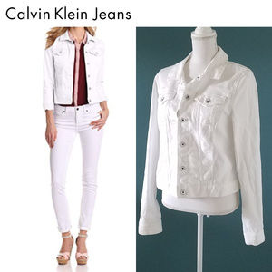 Womens Jacket Calvin Klein Jeans White Size L